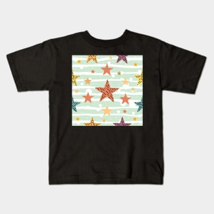 Abstract Star Pattern Kids T-Shirt